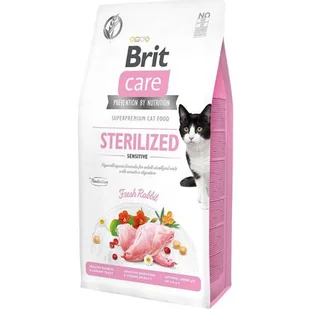 Brit Care Cat Sterilised Sensitive 0,4 kg - Sucha karma dla kotów - miniaturka - grafika 2