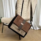 Torebki damskie - Torebka damska boho classic nude - miniaturka - grafika 1