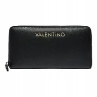 Portfele - Valentino Portfel Damski Divina Zip Around Wallet Czarny - miniaturka - grafika 1