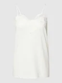 Koszulki i topy damskie - Top na ramiączkach z obszyciem z koronki - miniaturka - grafika 1