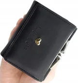 Portfele - Mały Portfel portmonetka zatrzask z sercem prezent - miniaturka - grafika 1