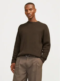 Jack&Jones Sweter Milano 12259666 Beżowy Relaxed Fit - Swetry męskie - miniaturka - grafika 1