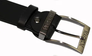 Pasek Męski Skórzany ARUCCE (PL) ''MAGNUM'' Skóra Licowa 40 mm CZARNY - Paski - miniaturka - grafika 5