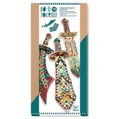 Zabawki kreatywne - Djeco Mozaika Szable Pirackie Zrób to Sam - miniaturka - grafika 1