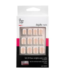 Peggy Sage Zestaw sztucznych paznokci Idyllic nails - French large - ( ref. 150072) - Sztuczne paznokcie i akcesoria - miniaturka - grafika 1