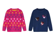 Swetry dla dziewczynek - lupilu® Sweter dziewczęcy z bawełny - miniaturka - grafika 1