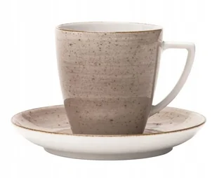 FILIŻANKA SPODEK LUBIANA BEATA 6630T BEŻ BRĄZ 200 - Serwisy do kawy i herbaty - miniaturka - grafika 1