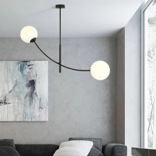 Emibig HUNTER 2 BLACK/OPAL1102/2 lampa sufitowa żyrandol nowoczesny 1102/2 - Lampy sufitowe - miniaturka - grafika 5