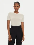Swetry damskie - Boss Sweter Falyssiasi 50492857 Żółty Regular Fit - miniaturka - grafika 1