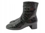 Botki damskie - Gabor 55.700.90, czarne botki damskie na obcasie, rozmiar 38,5 - miniaturka - grafika 1