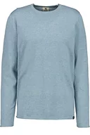 Swetry męskie - Garcia Sweter męski, niebieski (Stone Blue), XXXL, Stone Blue, 3XL - miniaturka - grafika 1