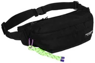 Nerki - Sportowa nerka crossbody czarna saszetka na biodra lub przez ramię unisex PETERSON kieszonki na suwak ozdobny karabińczyk lekka miejska funkcjonalna - miniaturka - grafika 1