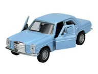 Samochody i pojazdy dla dzieci - WELLY OLD TIMER MERCEDES 220 W114 NIEBIESKI 1:34 SAMOCHÓD NOWY METALOWY MODEL - miniaturka - grafika 1
