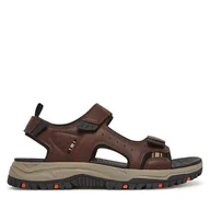 Sandały męskie - Sandały Skechers Prewitt-Rigdon 205139/BRBK Brązowy - miniaturka - grafika 1