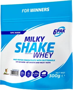 Odżywka białkowa 6PAK Milky Shake Whey 300g Caffe Latte (5902811803397) - Odżywki białkowe - miniaturka - grafika 1