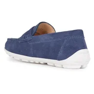 Moda i Uroda OUTLET - Geox Chłopcy J New Fast Boy A Moccasin, granatowy biały (navy white), 38 EU - miniaturka - grafika 1