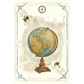 Kartki okolicznościowe i zaproszenia - Karnet 12x18cm + koperta Globus - miniaturka - grafika 1