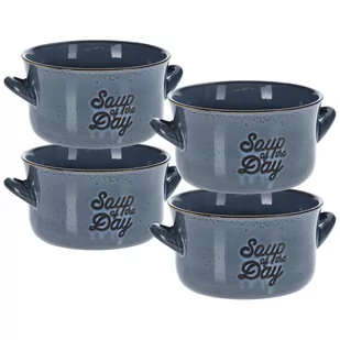 Siaki Collection Miska ceramiczna na zupę płatki owsiankę bulionówka do zupy zestaw komplet 4 sztuki 4x650 ml - Miski i półmiski - miniaturka - grafika 1