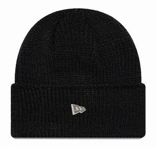 Czapka zimowa NEW ERA Wide Cuff Knit Beanie Black - Czapki damskie - miniaturka - grafika 1