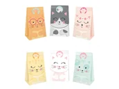 Opakowania i torebki na prezenty - Torebki papierowe Kotki - 6 szt. - miniaturka - grafika 1