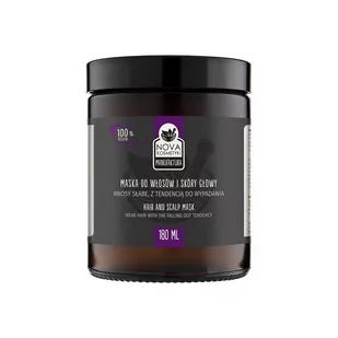 manufaktura nova kosmetyki Maska do włosów  i skóry głowy - włosy słabe, z tendencją do wypadania, 180 ml - Maski do włosów - miniaturka - grafika 1