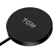 Ładowarki do telefonów - TGM Bezprzewodowa ładowarka POWER 15W 3v1 s MagSafe TGMP31NCMNCW-BK Czarna - miniaturka - grafika 1