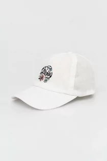 Czapki damskie - Rip Curl czapka z daszkiem kolor biały z aplikacją - grafika 1