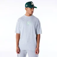 Koszulki męskie - New Era MLB World Series koszulka oversize Oakland Athletics Heather Grey Whitete - miniaturka - grafika 1