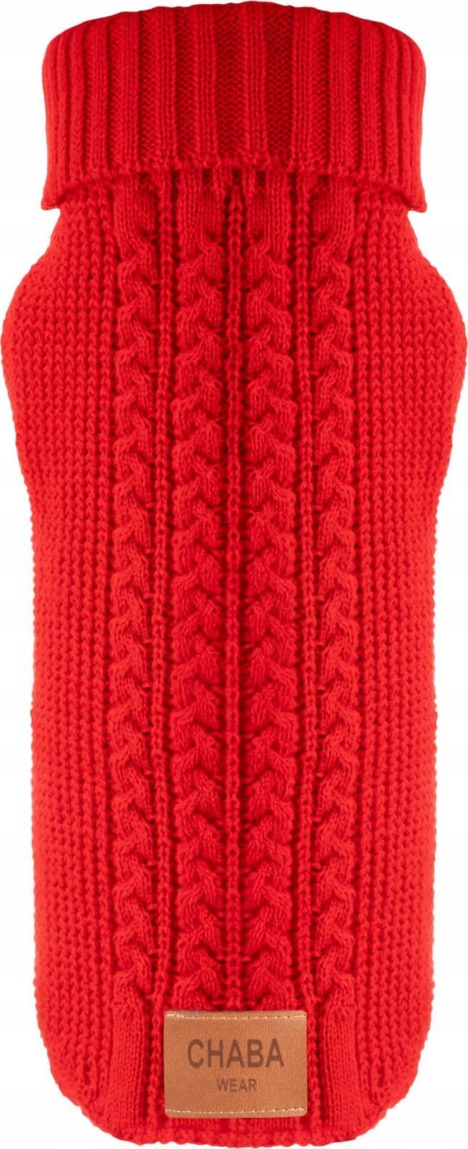 Chaba CHABA SWETEREK Z GOLFEM `XL` 37cm CZERWONY