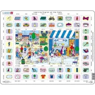 Puzzle - Larsen 7023852108994 puzzle 70-częściowy zestaw puzzli ramowych-learning English 2: W restauracji i w mieście EN2GB - miniaturka - grafika 1