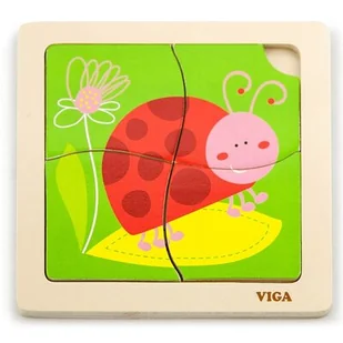 VIGA 50140 Puzzle na podkładce - biedronka - Puzzle - miniaturka - grafika 1