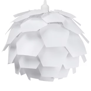 Beliani Lampa wisząca Lampa wisząca biała SEGRE duża 28196 - Lampy sufitowe - miniaturka - grafika 1