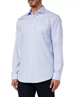 Koszule męskie - Seidensticker Męska koszula z długim rękawem, regularny krój, jasnoniebieska, 44, jasnoniebieski, 44 - miniaturka - grafika 1