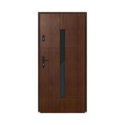 Drzwi zewnętrzne - Drzwi zewnętrzne drewniane Rodez thermo orzech 90 Prawe Elprema - miniaturka - grafika 1