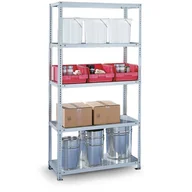 Szafy i regały magazynowe - META Śrubowany regał półkowy FIX, 230 kg, wysokość 2500 mm 141037 - miniaturka - grafika 1