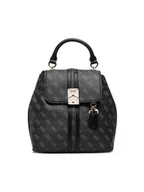 Plecaki - Guess Plecak Kasinta Flap Backpack HWSG84 05310 Czarny - miniaturka - grafika 1