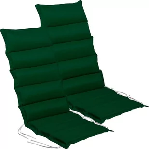 STILISTA Zestaw 2 poduszek na krzesła, zielony / szary - Poduszki na krzesła - miniaturka - grafika 1