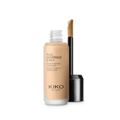 Podkłady do twarzy - KIKO Milano, Full Coverage 2-in-1 Foundation & Concealer, Mocno Kryjący Podkład I Korektor 2w1, Wb55 Warm Beige 55 , 25ml - miniaturka - grafika 1
