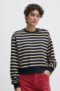 Tommy Hilfiger sweter bawełniany kolor granatowy  WW0WW43606 - Swetry damskie - miniaturka - grafika 1