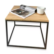 Ławy i stoliki kawowe - STOLIK KAWOWY STYL LOFT INDUSTRIALNY 50x50x42 - miniaturka - grafika 1
