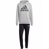 Dresy męskie - Dres męski adidas Big Logo Terry szaro-czarny IC6749 2XL - miniaturka - grafika 1