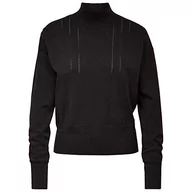 Swetry damskie - G-STAR RAW Damski sweter Core Mock, Dk Black C560-6484, S - miniaturka - grafika 1