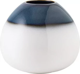 Wazon Lave Home Drop 12,8 cm biało-niebieski - Wazony i flakony - miniaturka - grafika 1