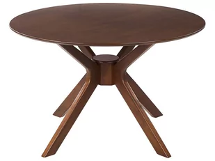Stół Do Jadalni Okrągły ⌀ 120 Cm Ciemne Drewno Tymis - Stoły - miniaturka - grafika 1