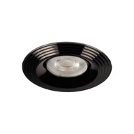 Oprawy, klosze i abażury - Kanlux Pierścień ozdobny LIGLO okrągły max 10W czarny-chrom - miniaturka - grafika 1