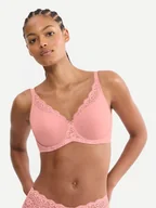 Biustonosze - Triumph Biustonosz z fiszbiną Amourette 10210670 Różowy - miniaturka - grafika 1