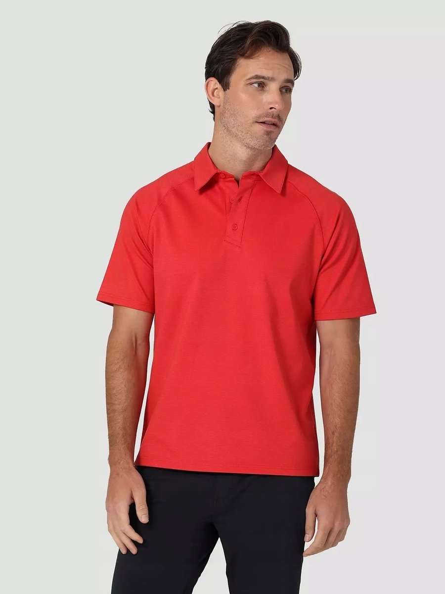 WRANGLER PERFORMANCE POLO ORANGE WA7HET17F S