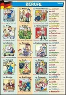 Książki do nauki języka niemieckiego - Plansza Edukacyjna Niemiecki. Berufe - miniaturka - grafika 1