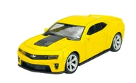 Samochody i pojazdy dla dzieci - Welly Chevrolet Camaro Zl1 Żółty 1:43 Samochód Nowy Metalowy Model - miniaturka - grafika 1