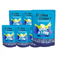 Mokra karma dla psów - Dolina Noteci SUPERFOOD cielęcina i jagnięcina 10 x 300g karma mokra dla psa 44544-uniw - miniaturka - grafika 1